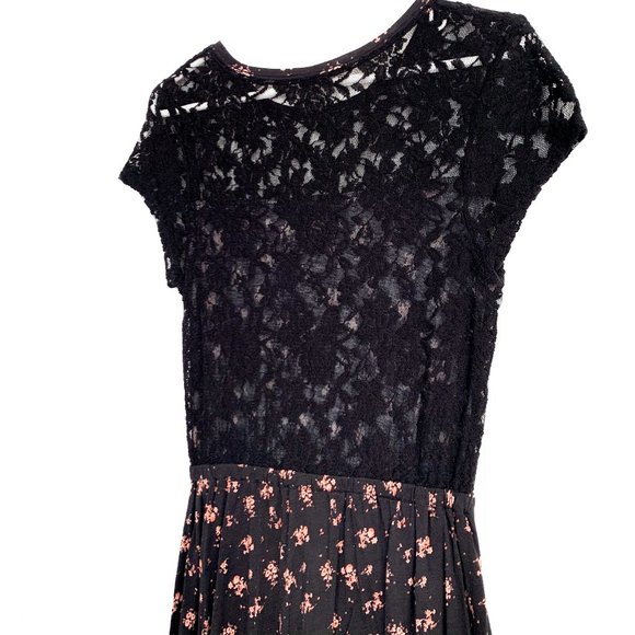 forever 21 pull on dress black lace back/neckline - Picture 5 of 9